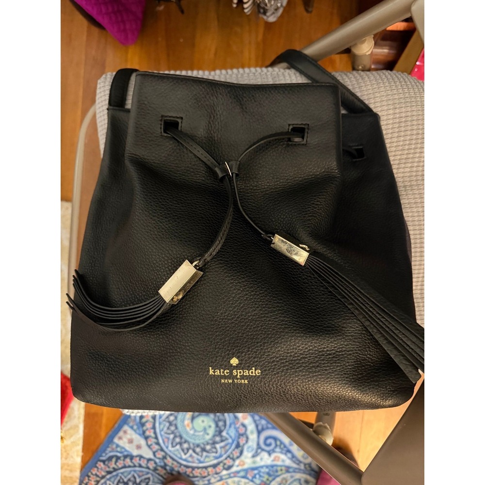 59 Kate Spade New York Grey Street Cooper Bucket Bag with Gold Tone Hardwar
